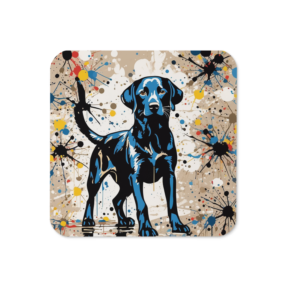 PugMug Custom Black Labrador Retriever Coaster