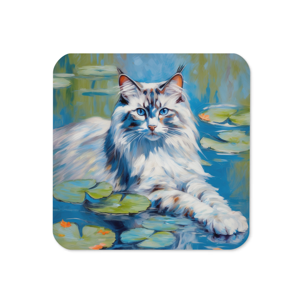 PugMug Custom Tabby Ragdoll Cat Coaster