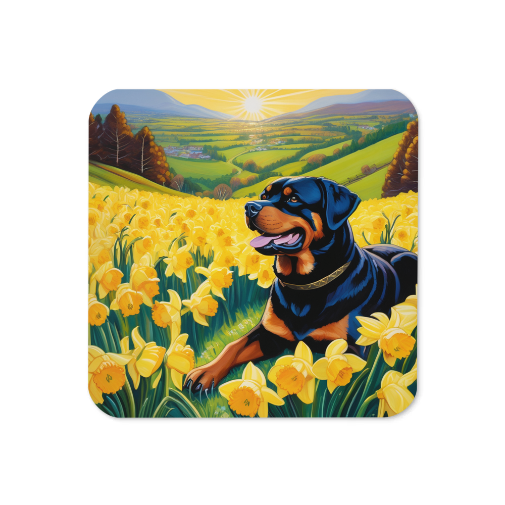 PugMug Custom Rottweiler Coaster