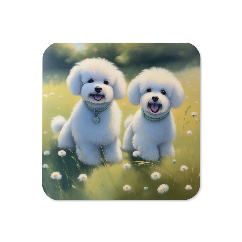 PugMug Custom Bichons Frise Coaster