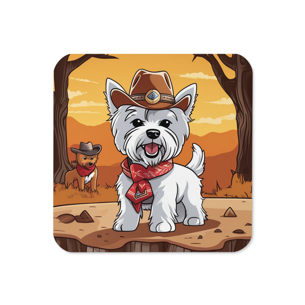 PugMug Custom West Highland White Terrier Coaster