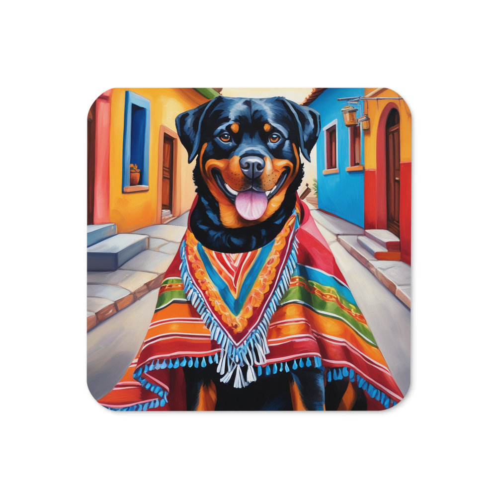 PugMug Custom Rottweiler Coaster