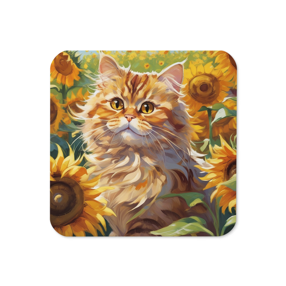 PugMug Custom Tabby Persian Cat Coaster