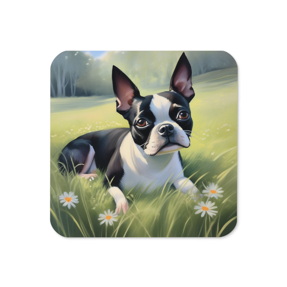PugMug Custom Boston Terrier Coaster