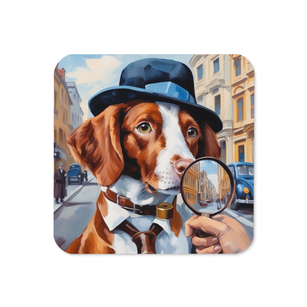 PugMug Custom Brittany Dog Coaster