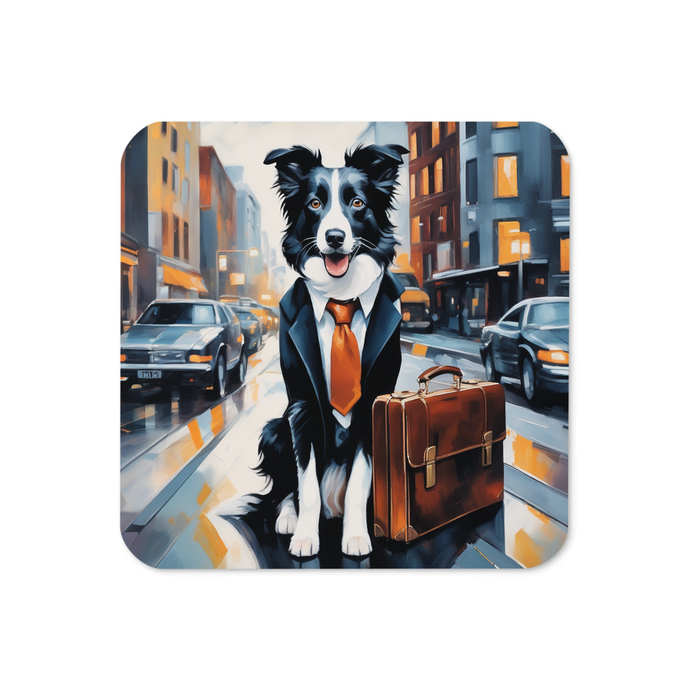 PugMug Custom Border Collie Coaster