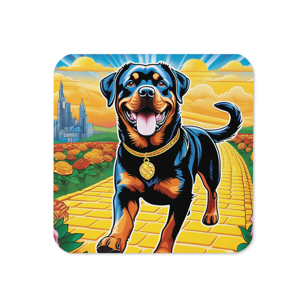 PugMug Custom Rottweiler Coaster