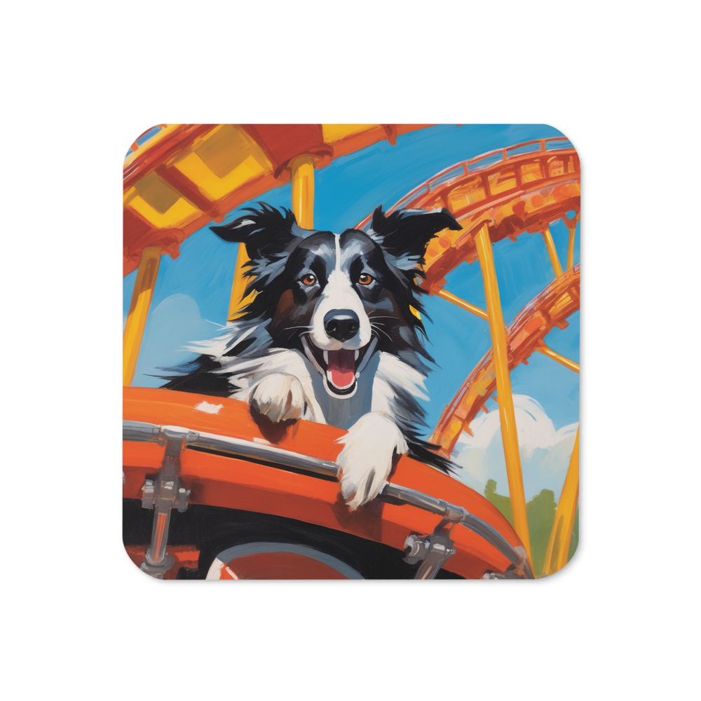 PugMug Custom Border Collie Coaster