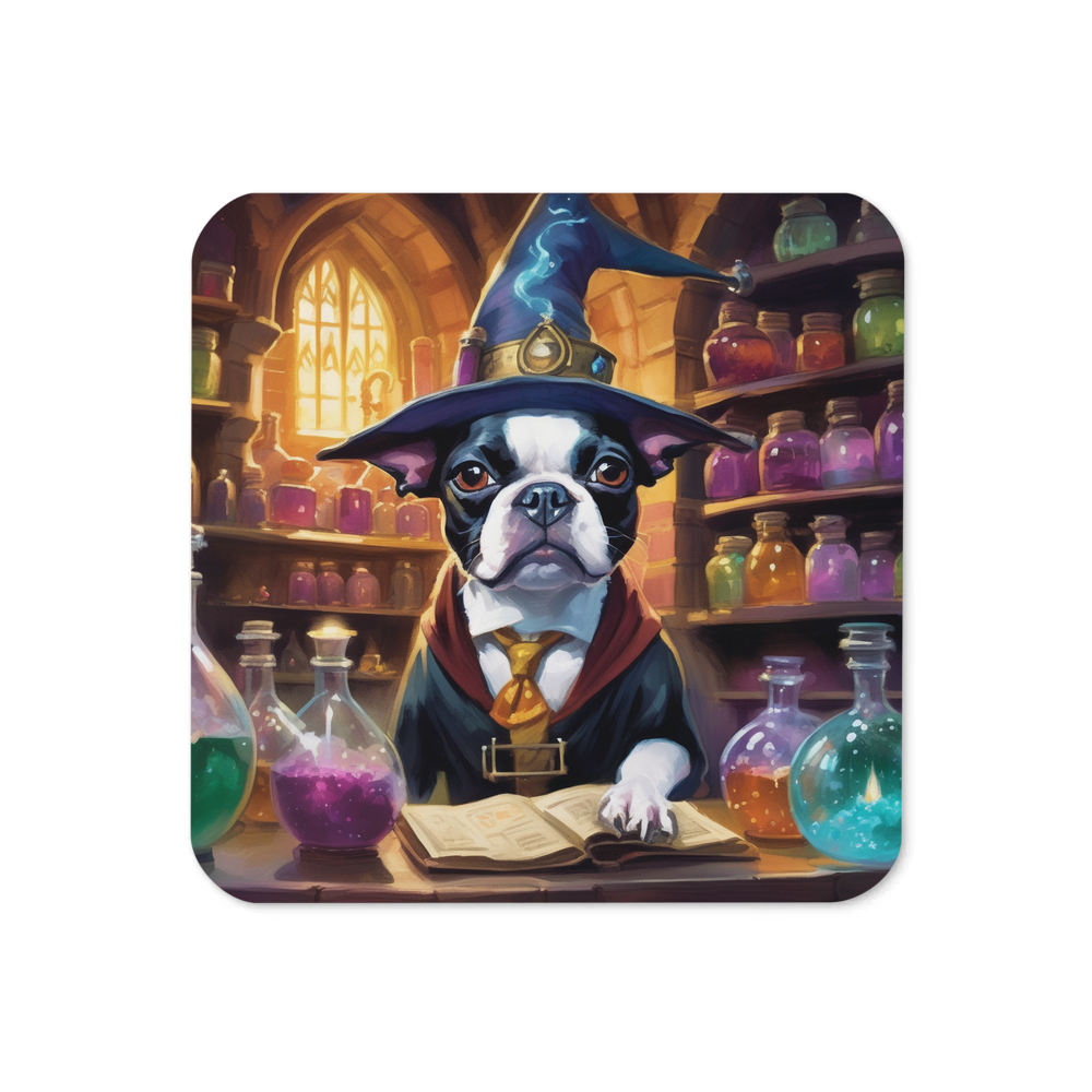 PugMug Custom Boston Terrier Coaster