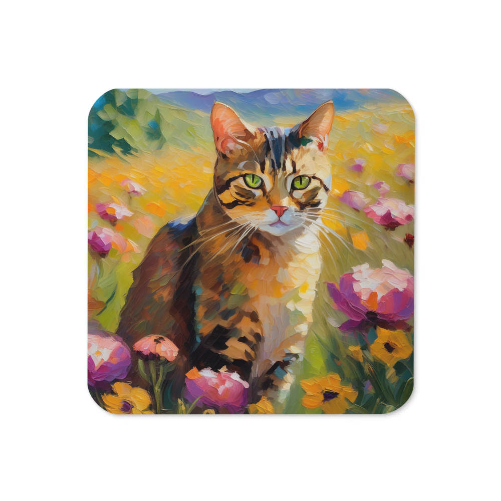 PugMug Custom Tabby Exotic Cat Coaster