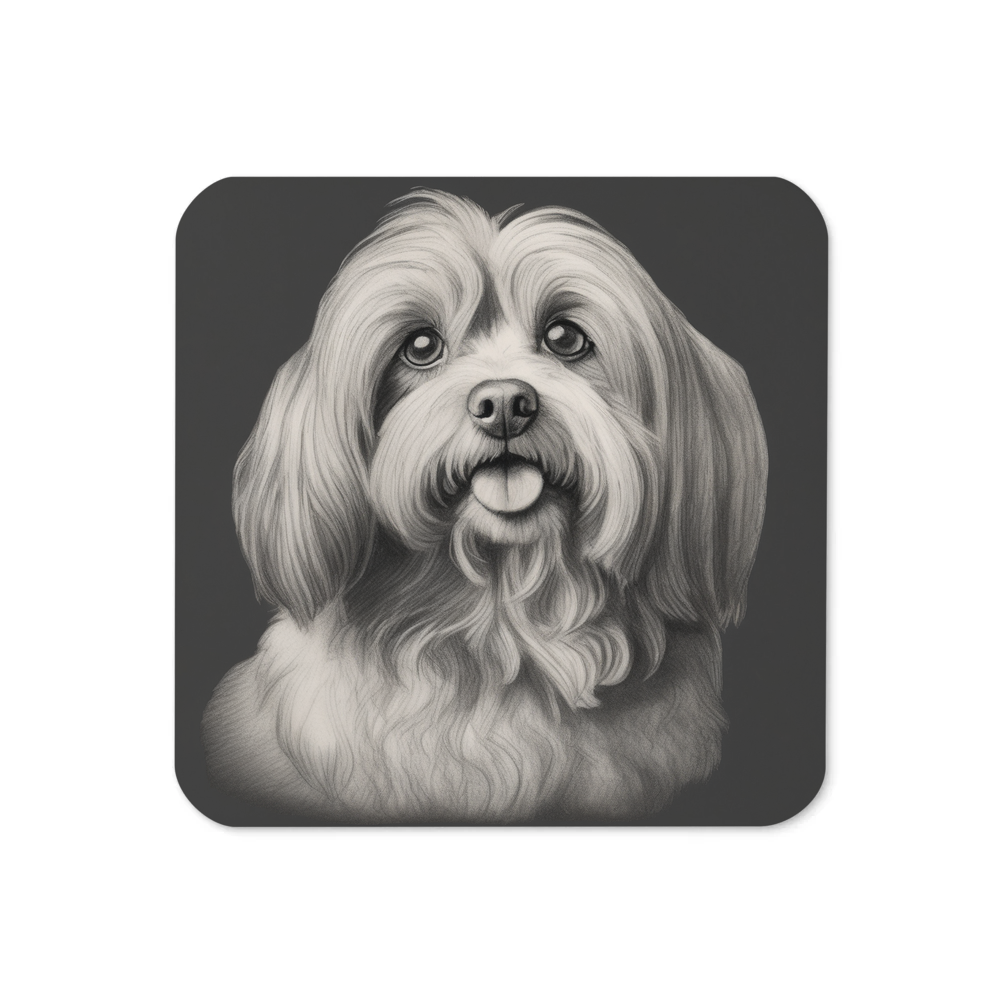 PugMug Custom Tan Havanese Dog Coaster
