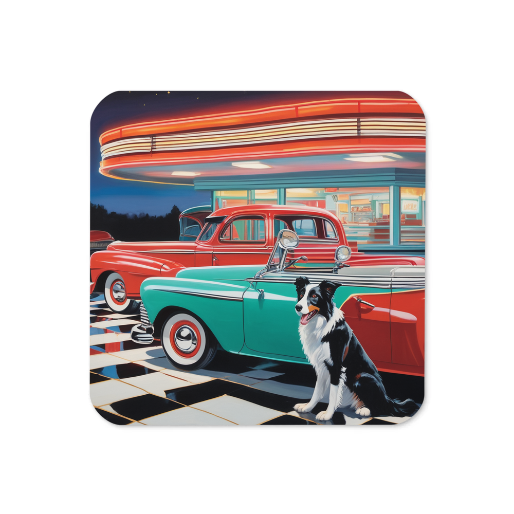 PugMug Custom Border Collie Coaster