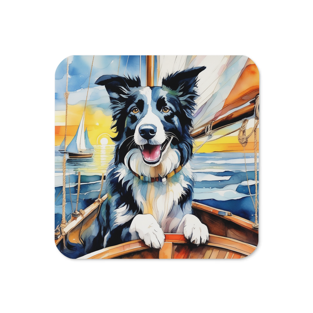 PugMug Custom Border Collie Coaster