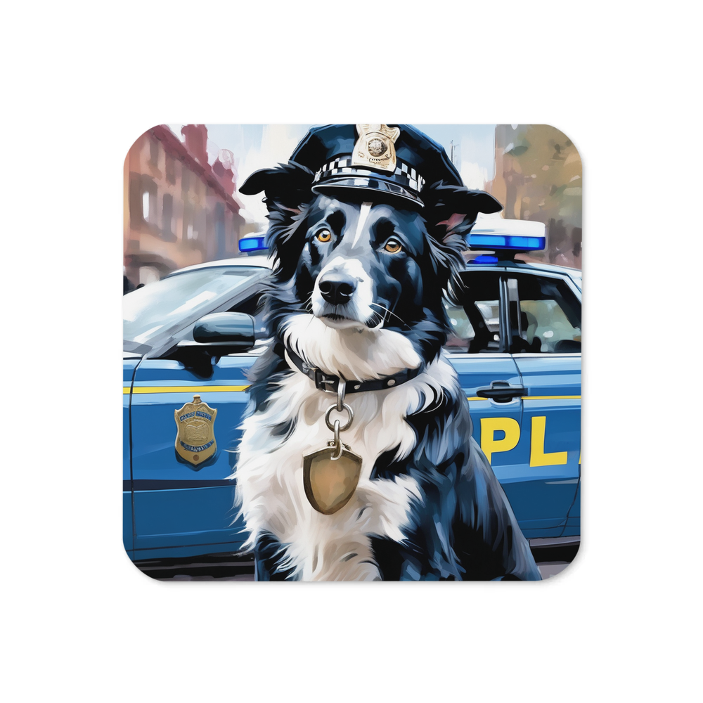 PugMug Custom Border Collie Coaster