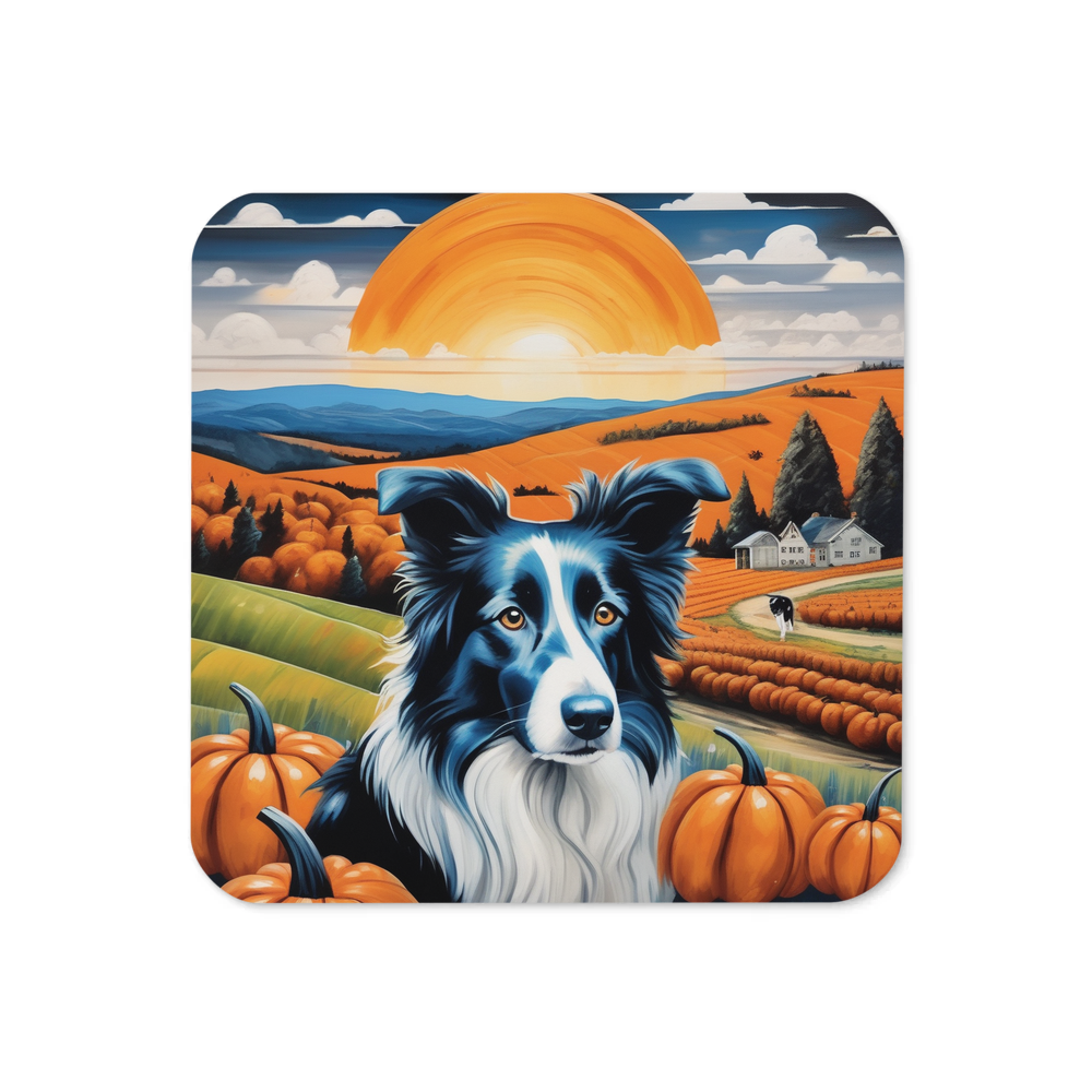 PugMug Custom Border Collie Coaster