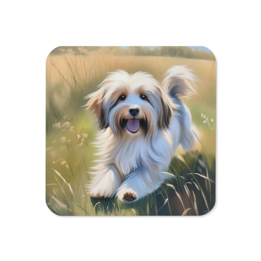 PugMug Custom Tan Havanese Dog Coaster