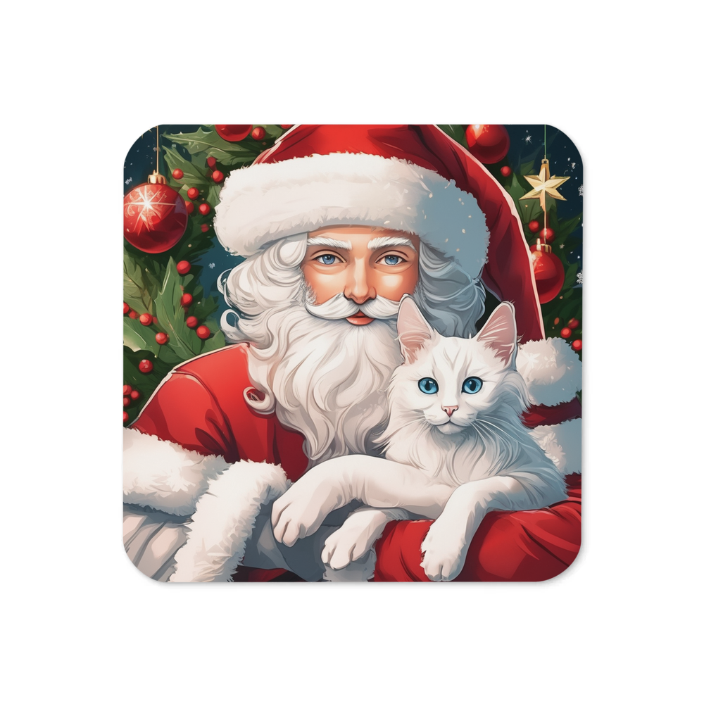 PugMug Custom White Ragdoll Cat Coaster