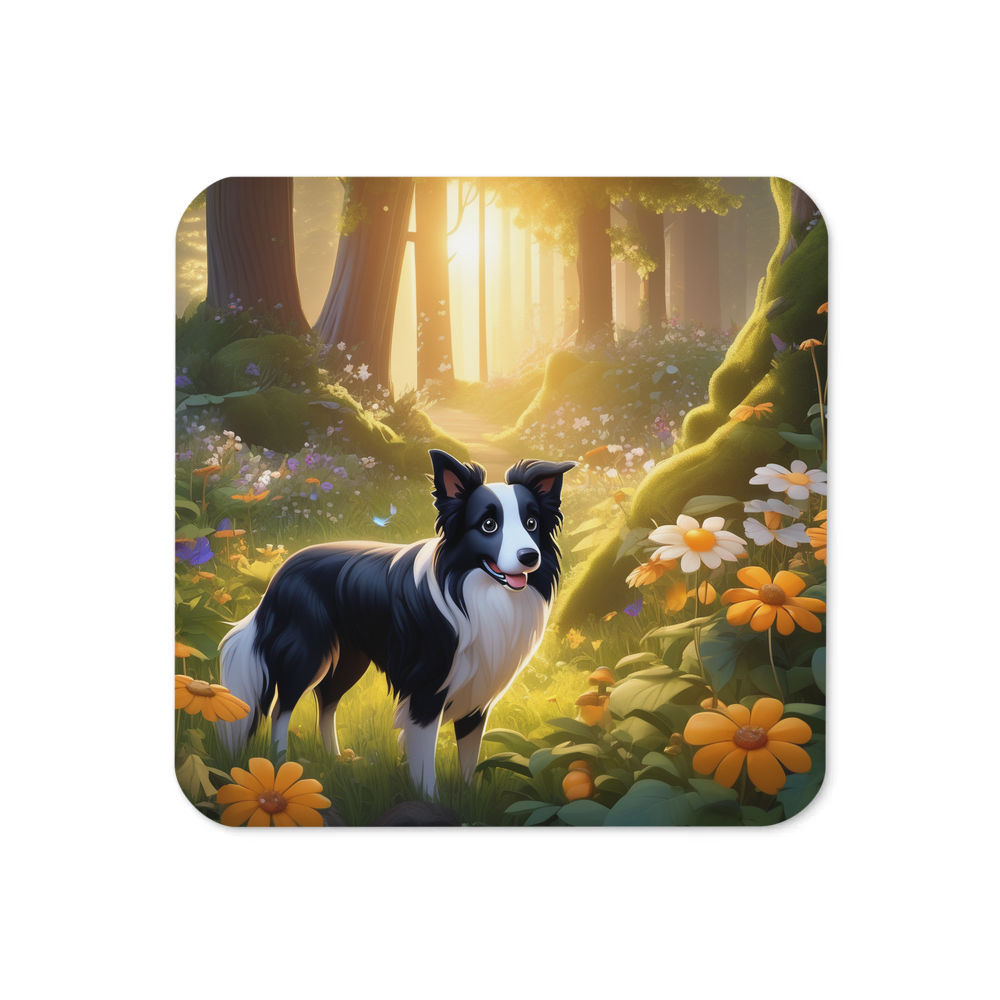 PugMug Custom Border Collie Coaster