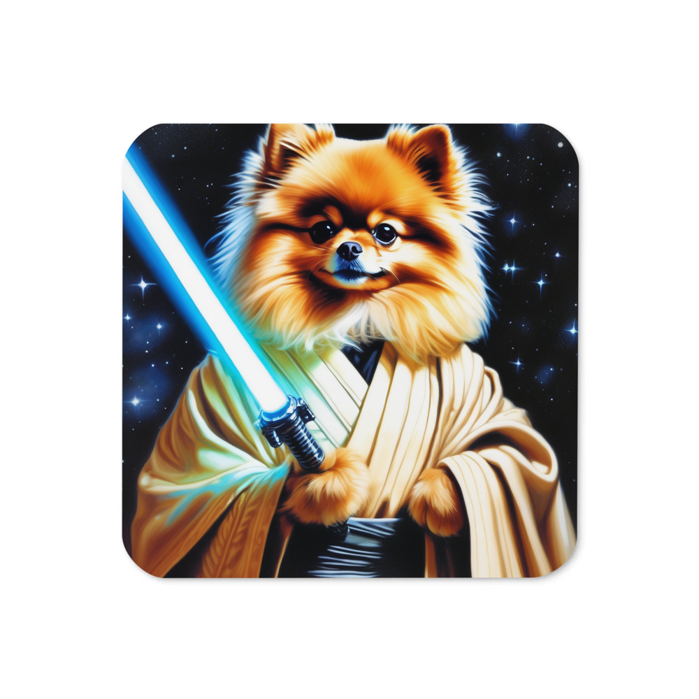 PugMug Custom Tan Pomeranian Coaster