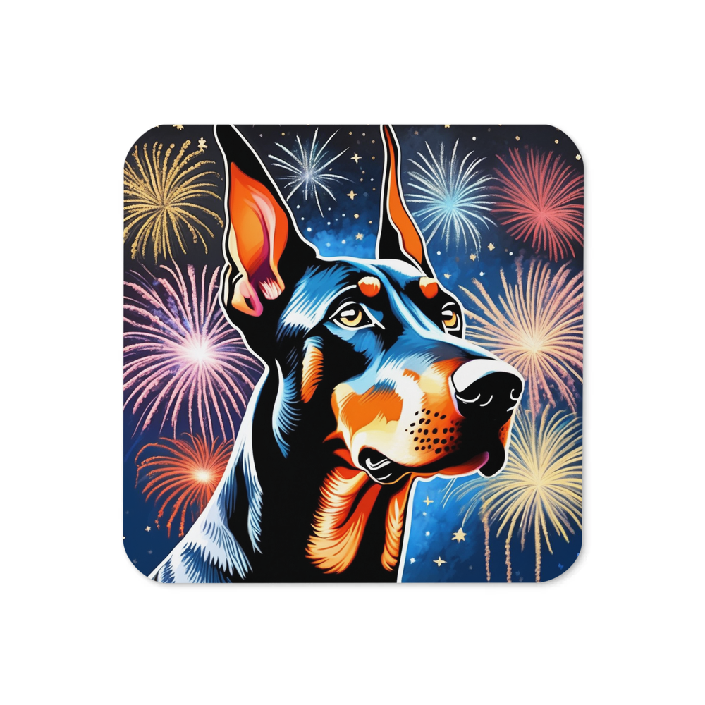 PugMug Custom Doberman Pinscher Coaster