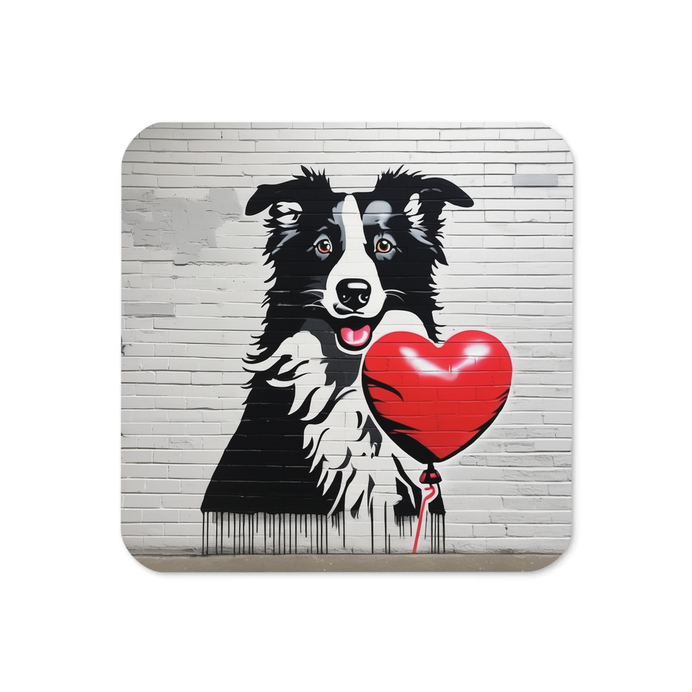 PugMug Custom Border Collie Coaster