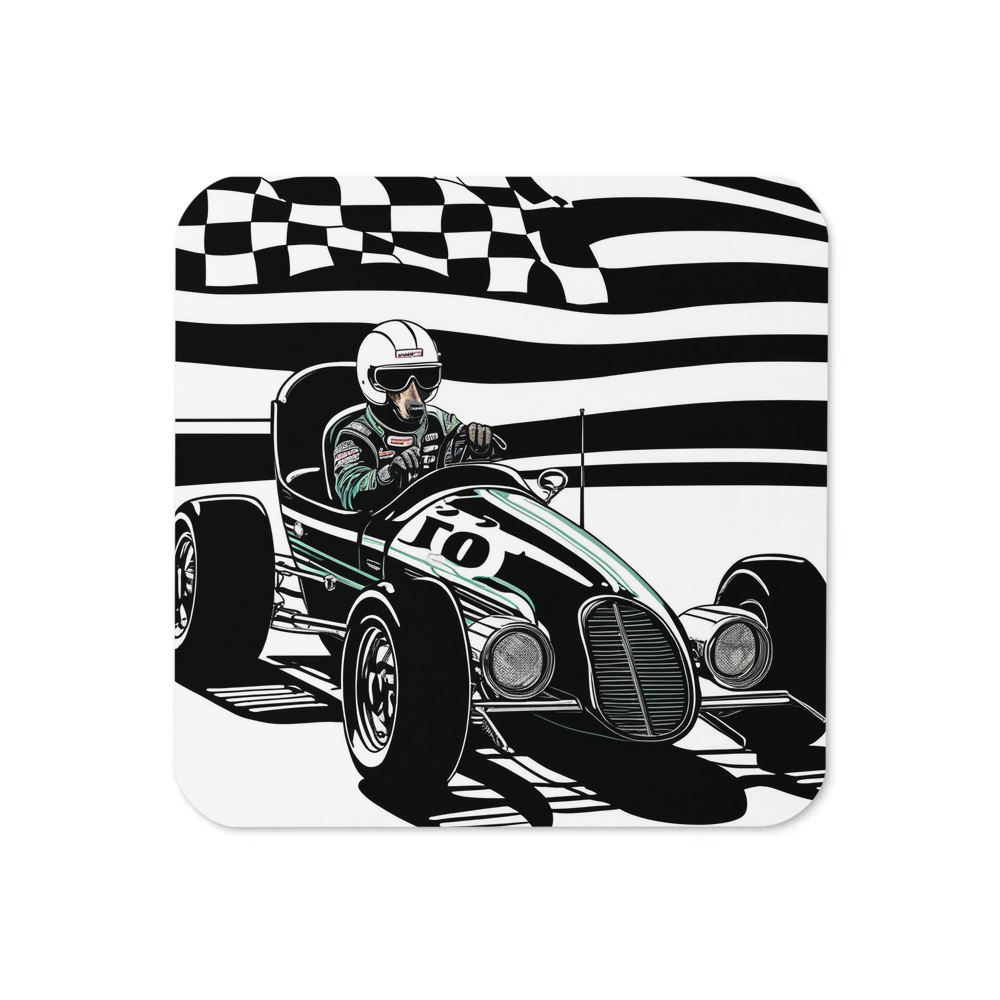 PugMug Custom Black Dachshund Coaster