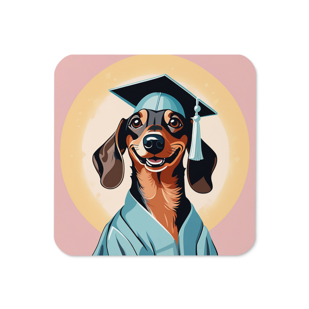 PugMug Custom Tan Dachshund Coaster