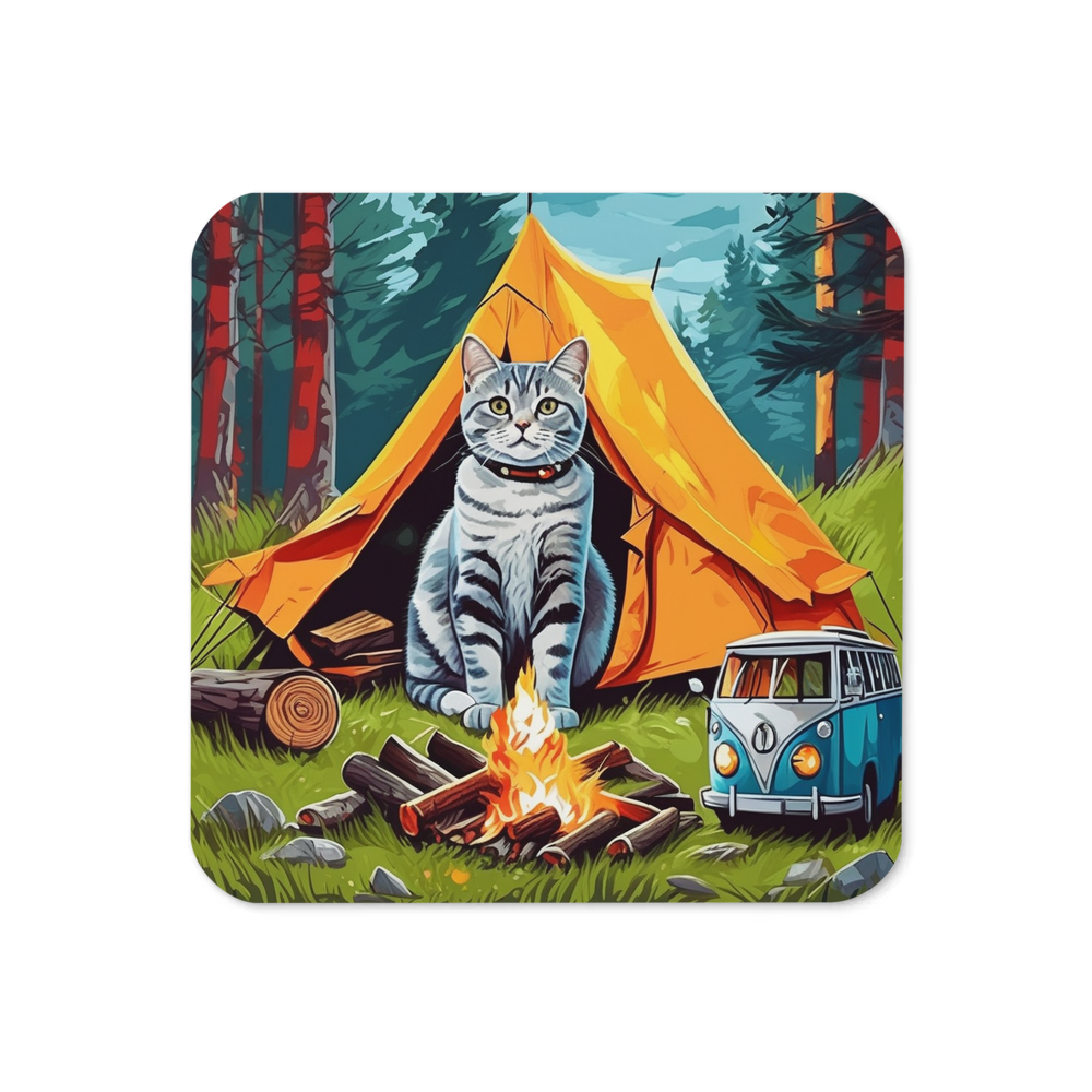 PugMug Custom Tabby British Shorthair Cat Coaster