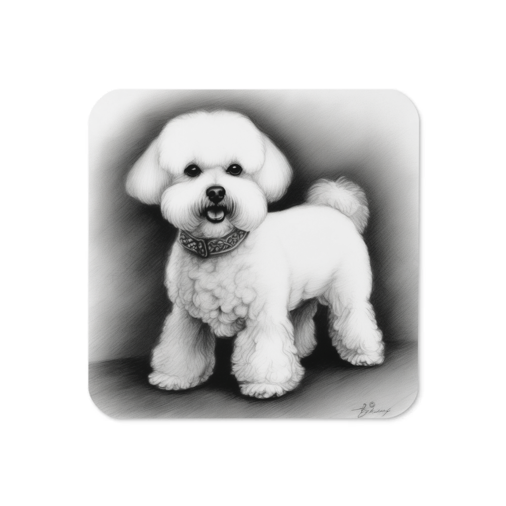 PugMug Custom Bichons Frise Coaster