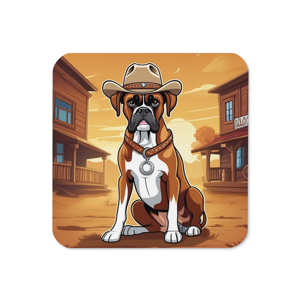 PugMug Custom Boxer Dog Coaster