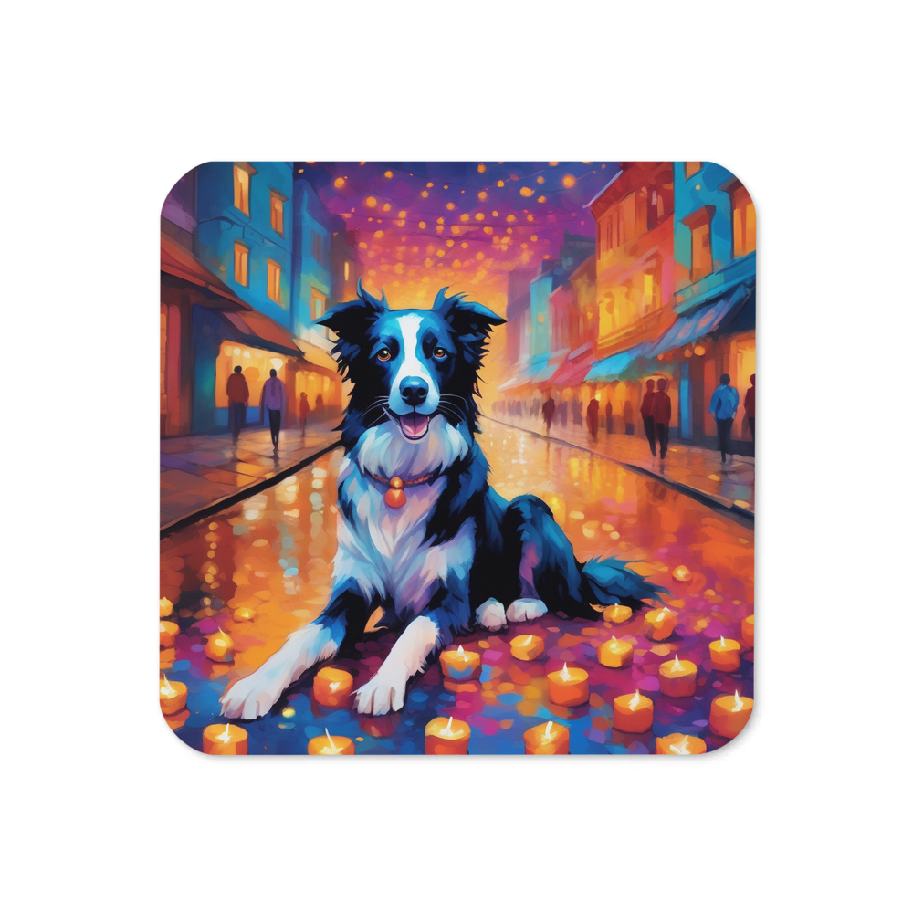 PugMug Custom Border Collie Coaster