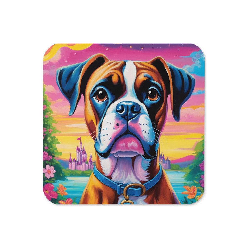 PugMug Custom Boxer Dog Coaster