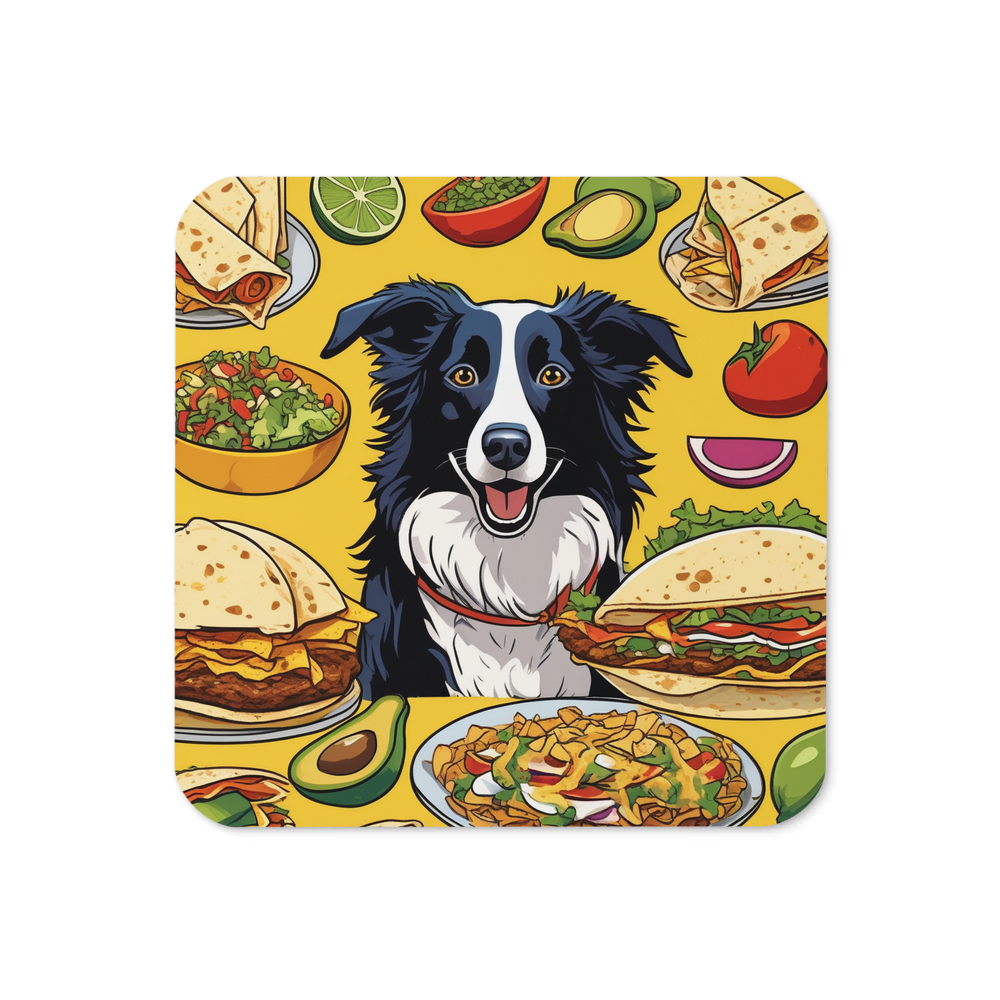 PugMug Custom Border Collie Coaster