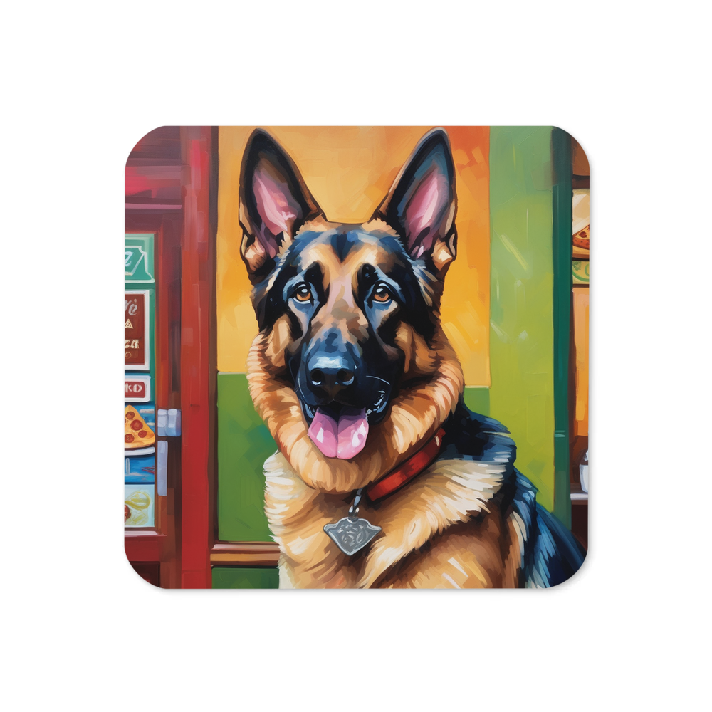 PugMug Custom German Shepherd Dog Coaster