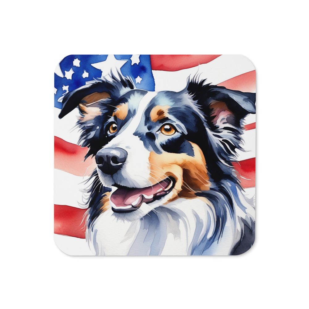 PugMug Custom Border Collie Coaster