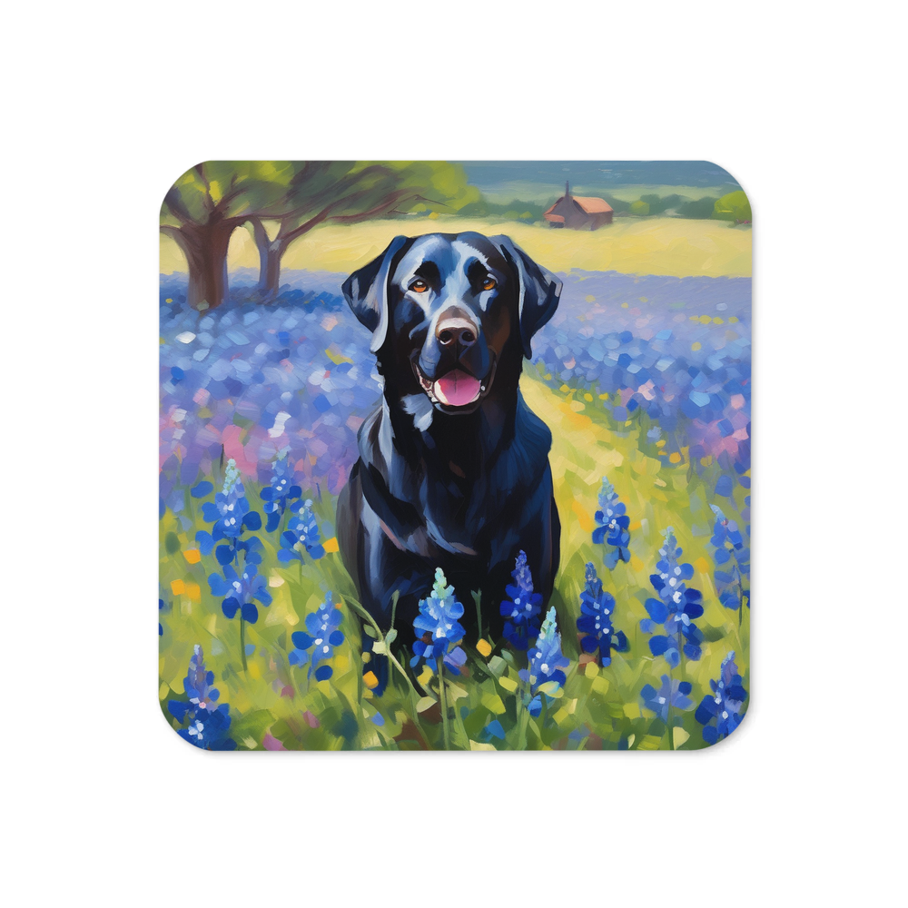 PugMug Custom Black Labrador Retriever Coaster