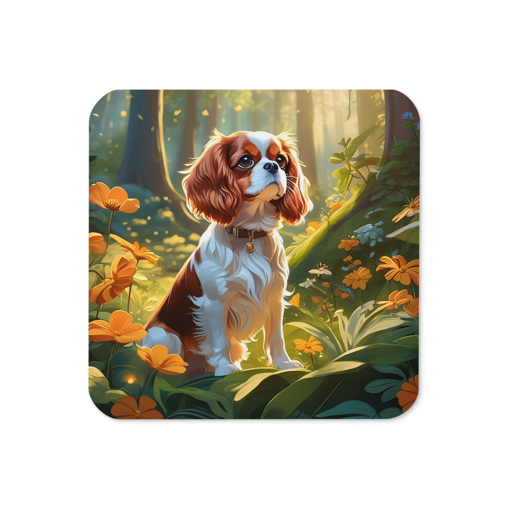 PugMug Custom Cavalier King Charles Spaniel Coaster