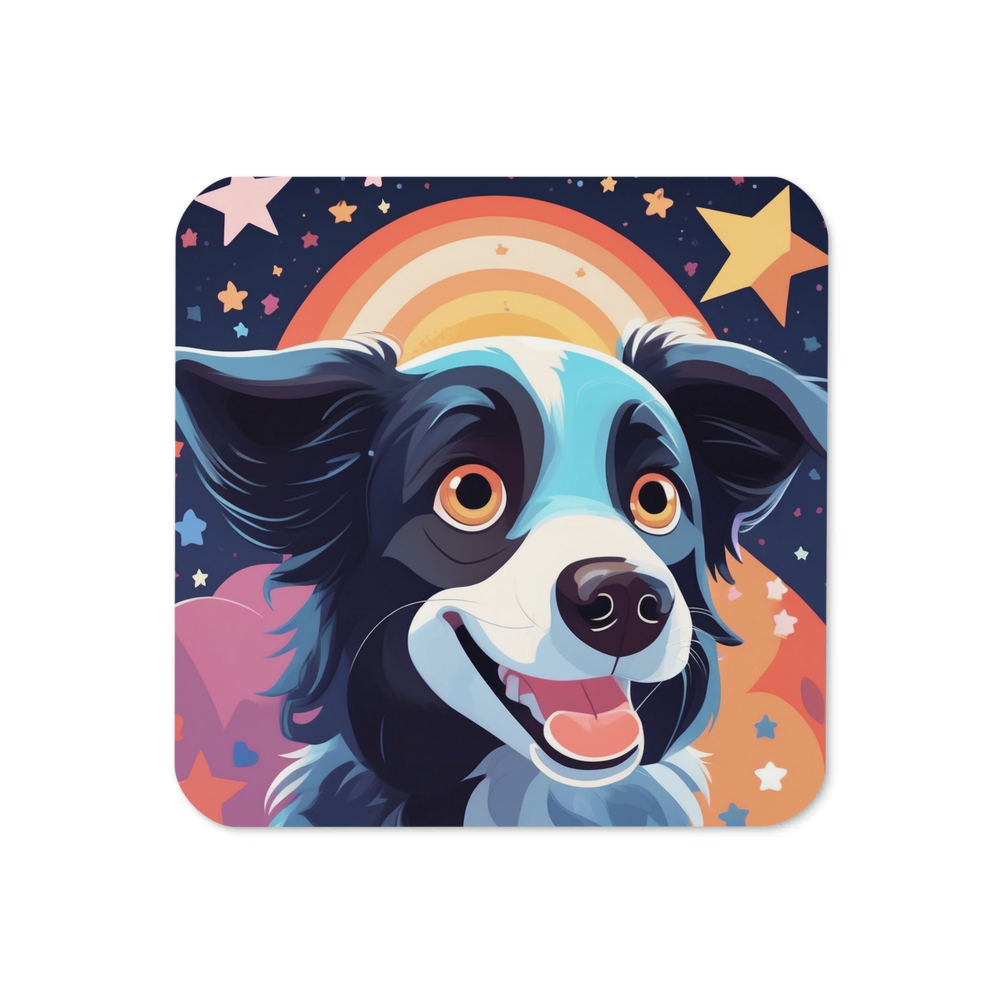 PugMug Custom Border Collie Coaster