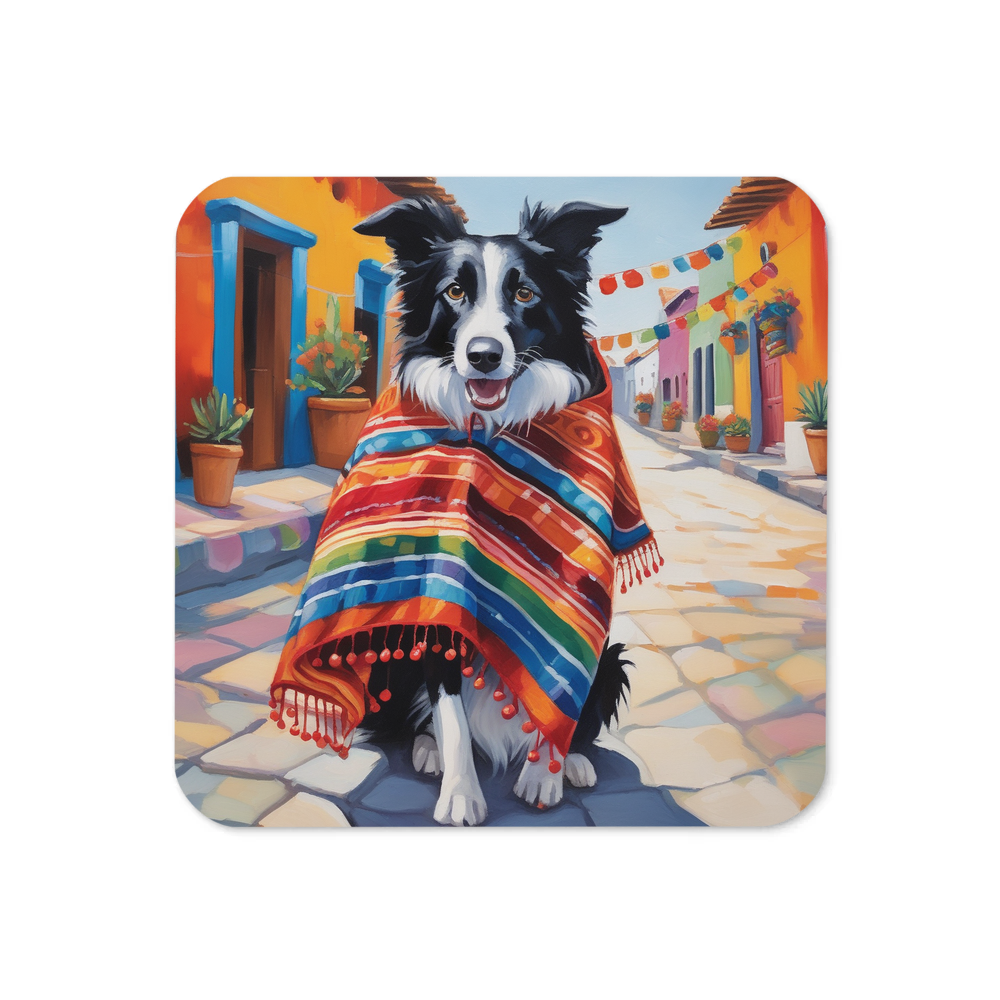 PugMug Custom Border Collie Coaster