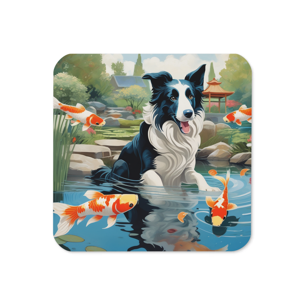 PugMug Custom Border Collie Coaster