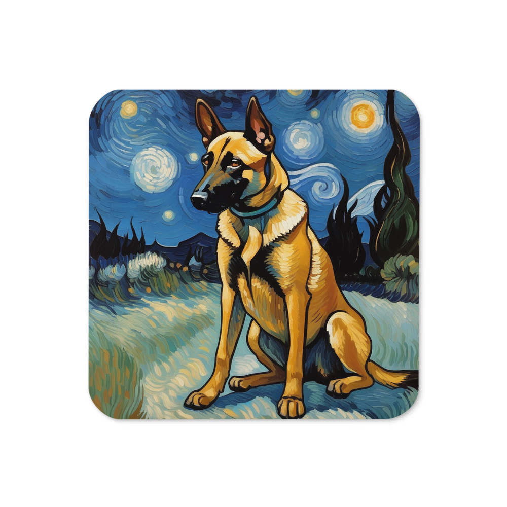 PugMug Custom Belgian Malinois Coaster
