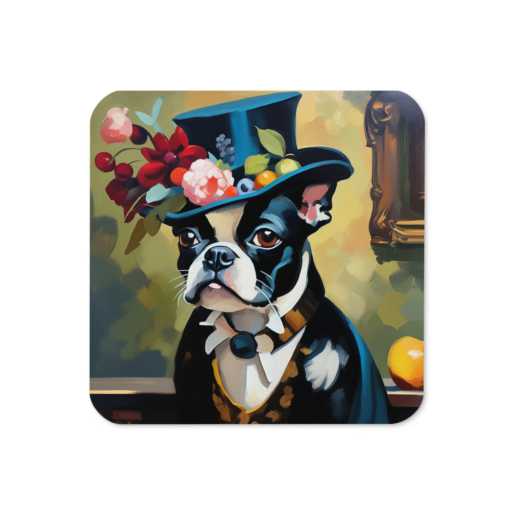 PugMug Custom Boston Terrier Coaster