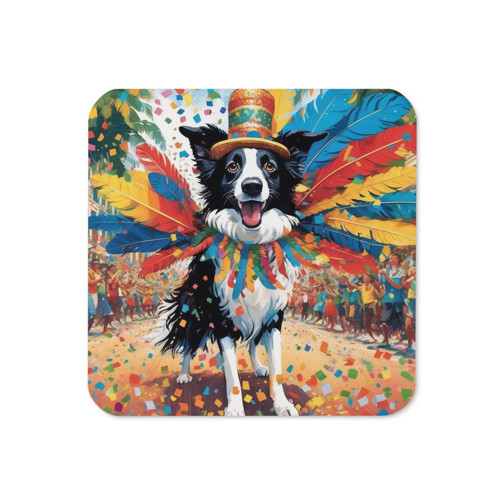 PugMug Custom Border Collie Coaster