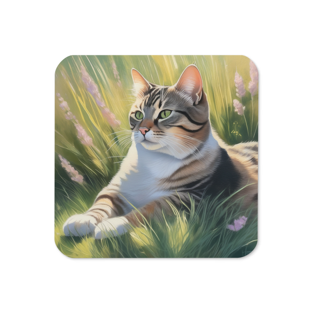 PugMug Custom Tabby Companion Cat Coaster