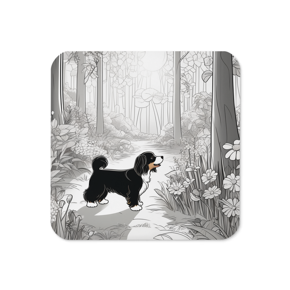 PugMug Custom Black-and-white Havanese Dog Coaster