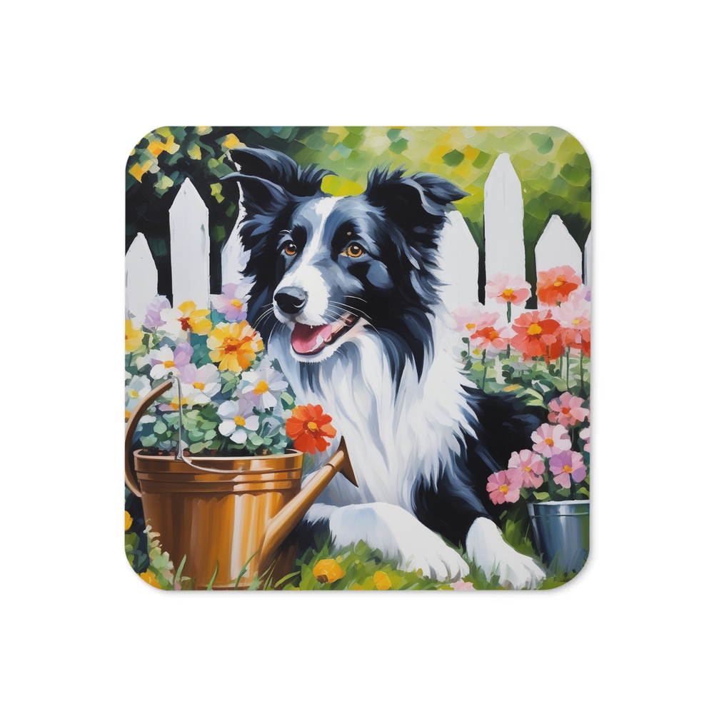 PugMug Custom Border Collie Coaster