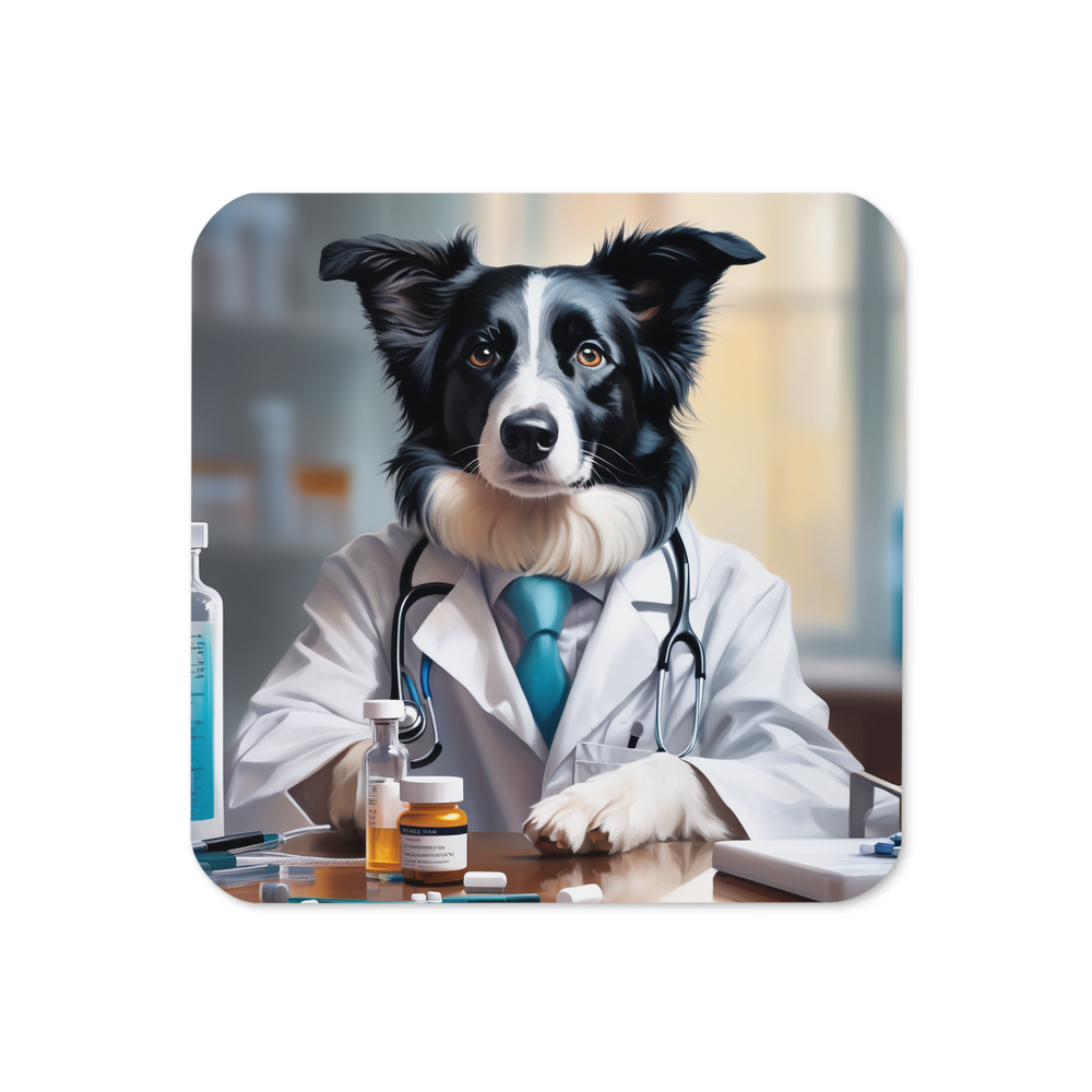 PugMug Custom Border Collie Coaster