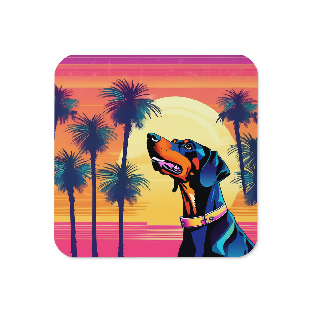 PugMug Custom Doberman Pinscher Coaster
