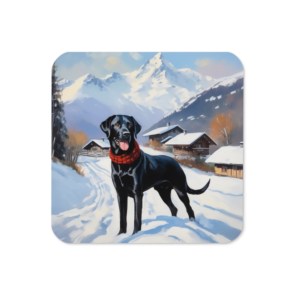 PugMug Custom Black Labrador Retriever Coaster