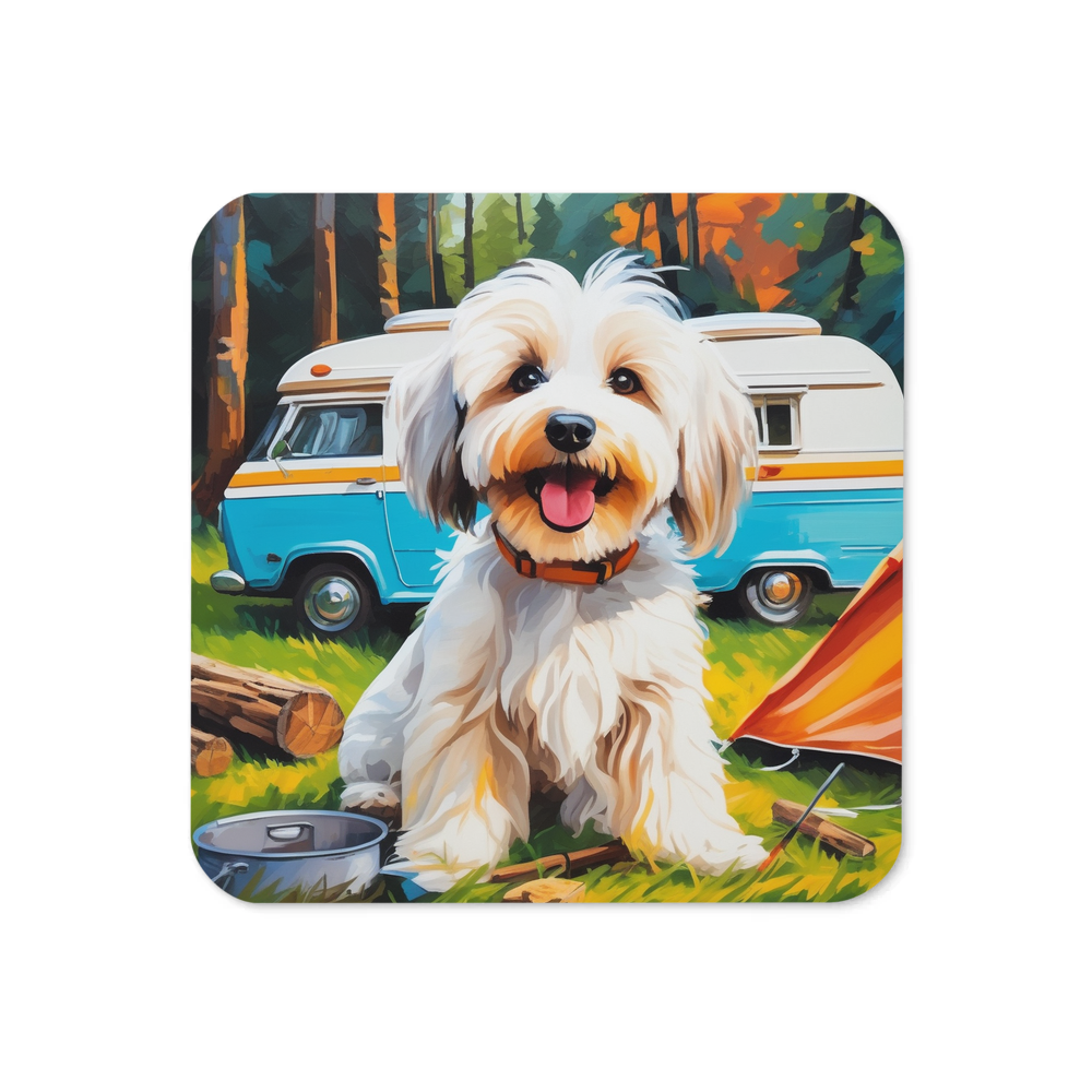PugMug Custom White Havanese Dog Coaster